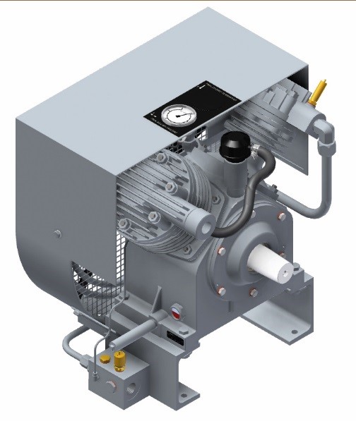 CNCEST 900U/min 4KW Druckluft Kompressor Aggregat Type V 2 Zylinder